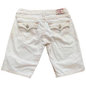 Y2K True Religion Vintage White Joey Shorts